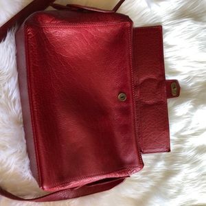Holland Brothers Handmade in USA Red Leather Purse